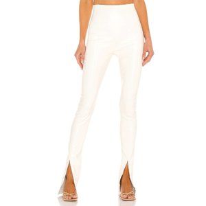 Amanda Uprichard X REVOLVE Faux Leather Malta Pant in Cream Small